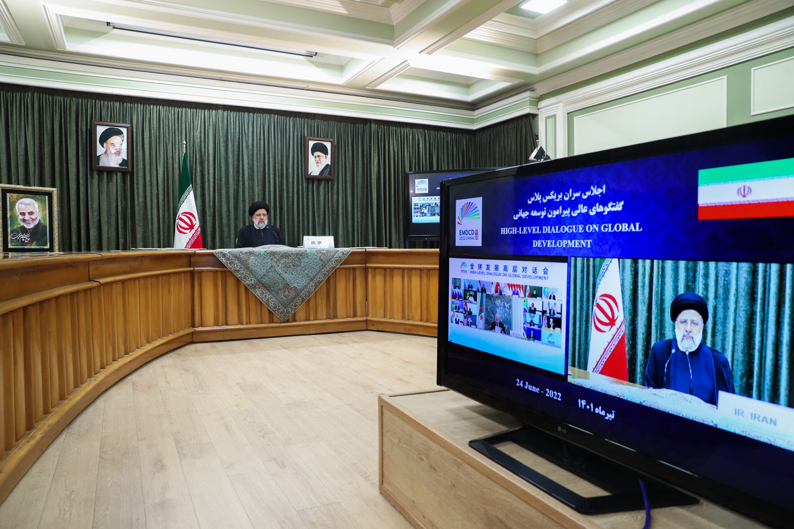 سخنان رئیسی در نشست غیرحضوری سران بریکس پلاس